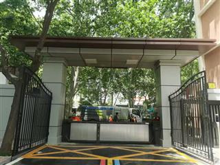 洛阳小区广告闸人脸识别自动门工程