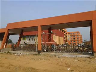 洛阳宜阳学校大门电动伸缩门工程